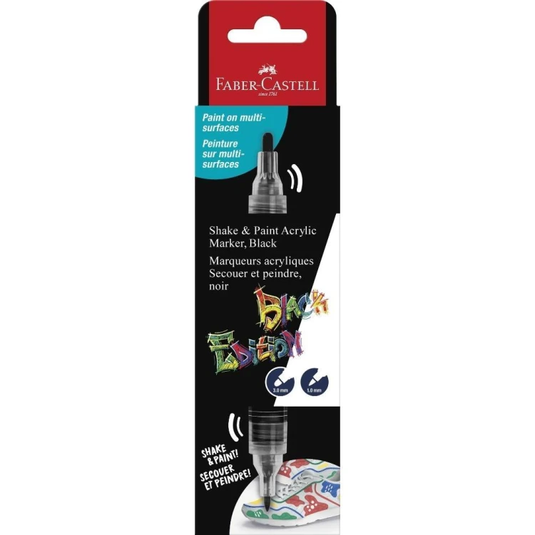 Marker akrylowy Black Edition czarny FABER-CASTELL