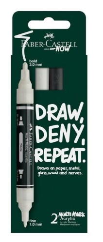 Markery akrylowe Multimark 2kol. FABER CASTELL