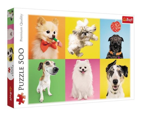 Puzzle 500 Psy TREFL, Trefl