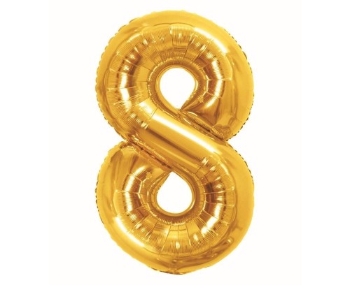 Balon foliowy B&C 8 Royal gold 85cm