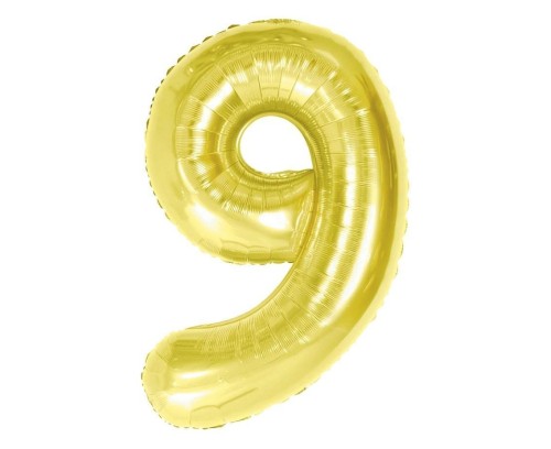 Balon foliowy B&C 9 Light gold 85cm