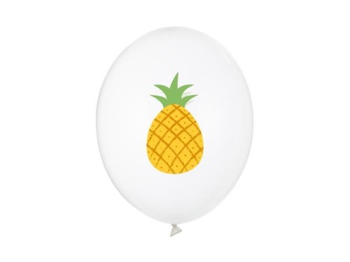 Balony Ananas Crystal Clear 30cm 50szt