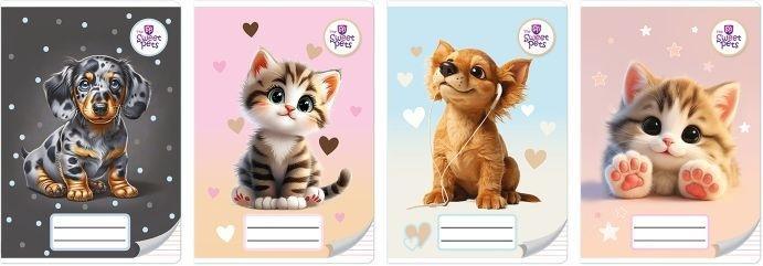 Zeszyt A5/16k linia kol. Sweet Pets (20szt)