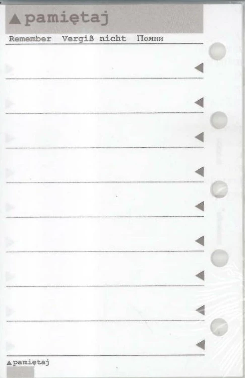 Wkład do organizera MEM/M Pamiętaj ANTRA, Antra