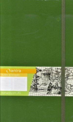 Notes A5 Kropki Romantyzm Khaki ANTRA, Antra