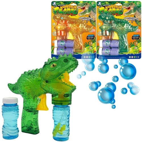 Pistolet dinozaur na bańki na baterie, Trifox