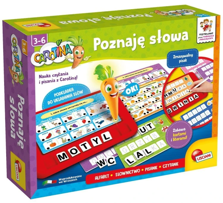 Carotina poznaję słowa, Lisciani