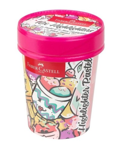Zakreślacze Textliner pastel. 10kol FABER CASTELL