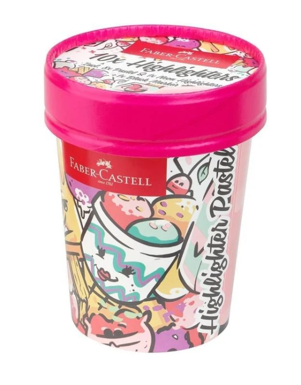 Zakreślacze Textliner pastel. 10kol FABER CASTELL