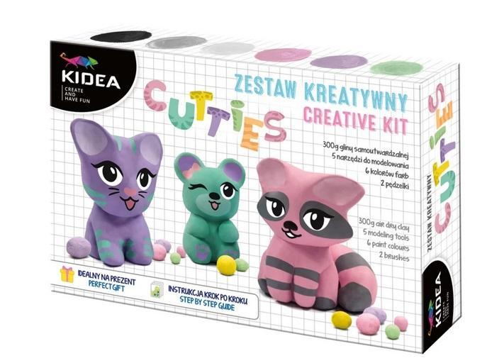 Zestaw Misie glina samoutwardzalna KIDEA, DERFORM