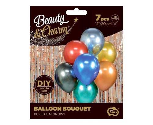 Balony Beauty&Charm bukiet 30cm 7szt