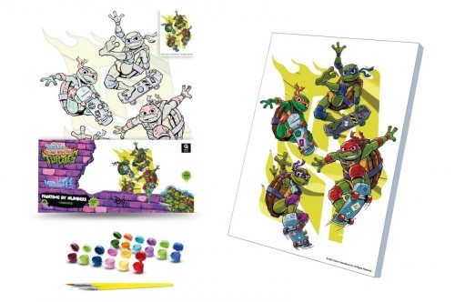 Malowanie po numerach 30x40cm Żółwie Ninja, Qbee