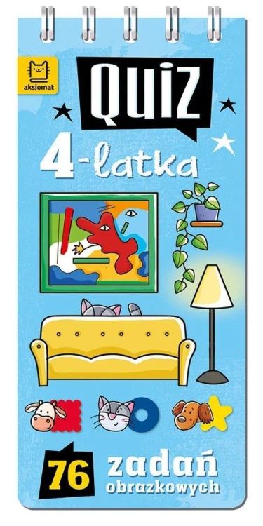 Quiz 4-latka. 76 zadań obrazkowych, Anna Podgórska