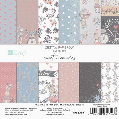 Zestaw papierów memories 15,2x15,2cm 24 kartki