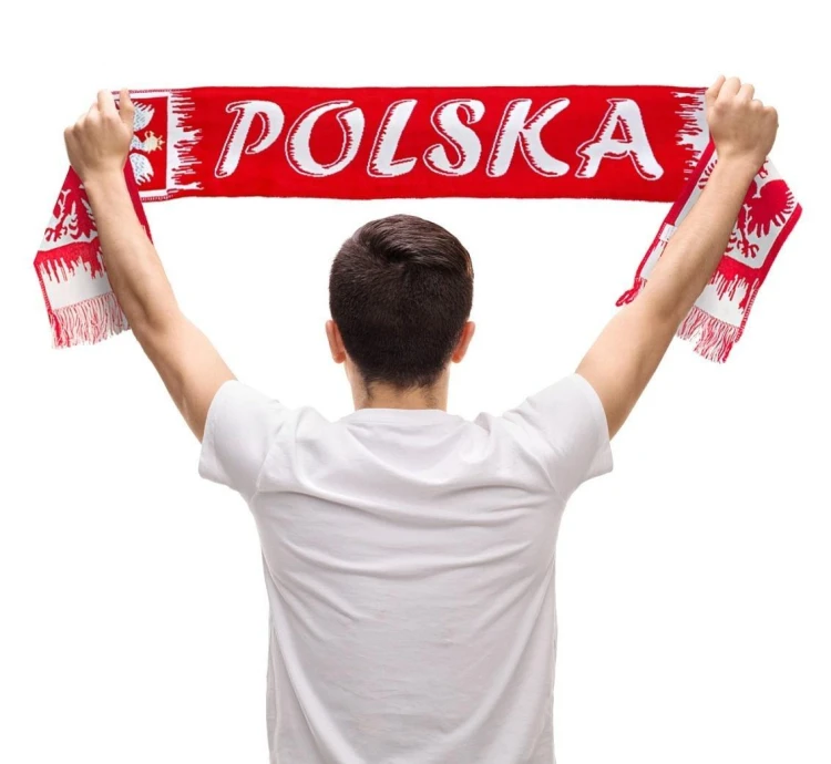 Szalik kibica Polska 130cm