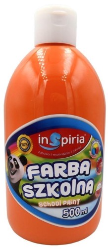 Farba szkolna pomarańczowa 500ml, InSpiria