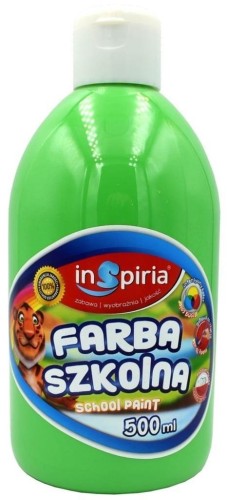 Farba szkolna zielona 500ml, InSpiria