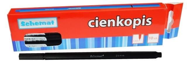 Cienkopis 0,4mm czarny (10szt), Schemat