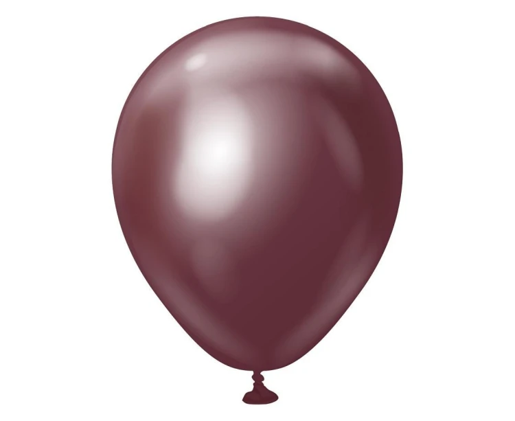 Balony mirror bordowe 13cm 100szt