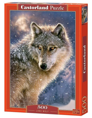 Puzzle 500 Samotny wilk CASTOR, Castorland