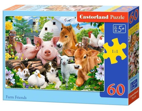 Puzzle 60 Farm Friends CASTOR, Castorland