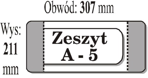 Okładka zeszytowa A5 (50szt) IKS, IKS