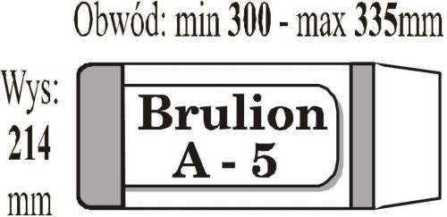 Okładka zeszytowa brulion A5 (50szt) IKS, IKS