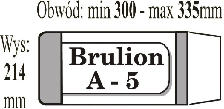 Okładka zeszytowa brulion A5 (50szt) IKS, IKS