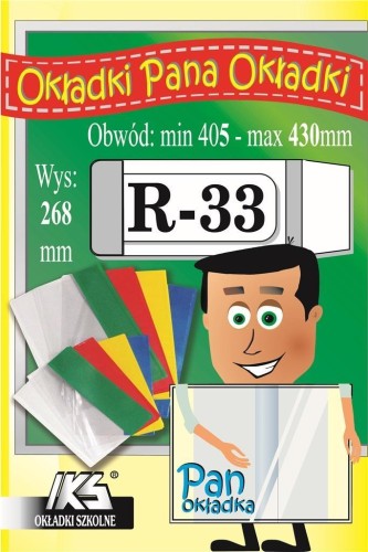 Okładka książkowa regulowana R33 (25szt) IKS, IKS