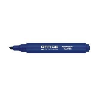 Marker permanentny ścięty 1-5mm niebieski (12szt)