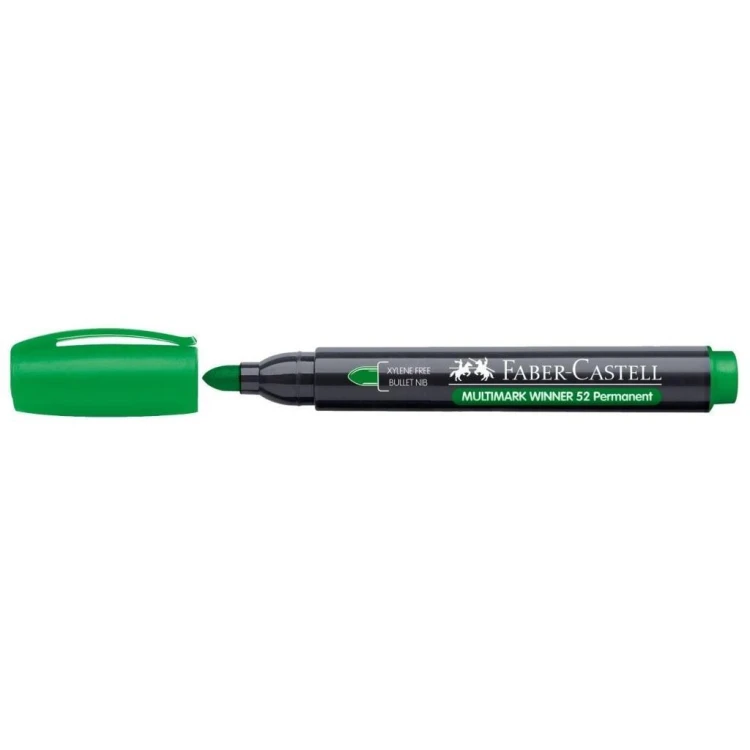Marker permanent 52 zielony (12szt) FABER CASTELL