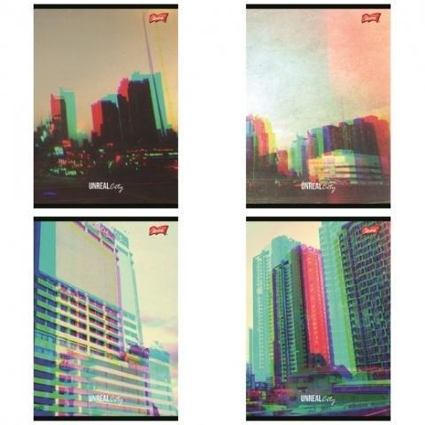 Zeszyt A5/60K linia Unreal City (10szt), UNIPAP