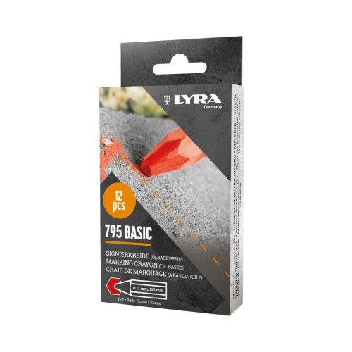 Kredka lubryka woskowa Economy 795 czerw (12szt)