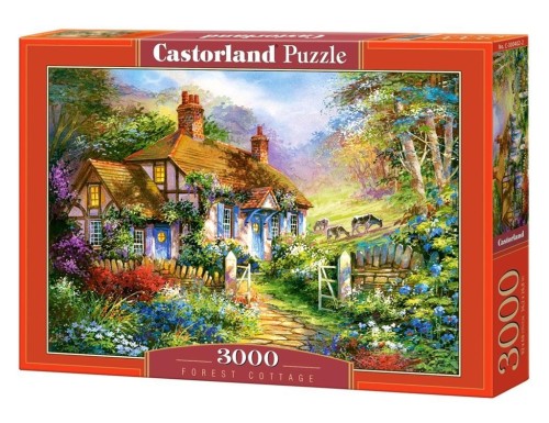 Puzzle 3000 Forest Cottage CASTOR, Castorland