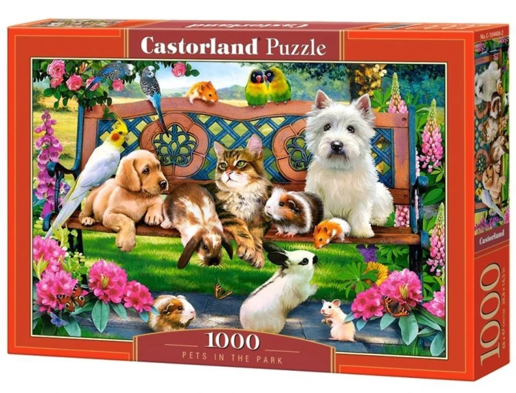 Puzzle 1000 Pets in the Park CASTOR, Castorland