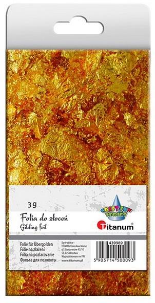 Folia do złoceń złota w płatkach 3g, Titanum