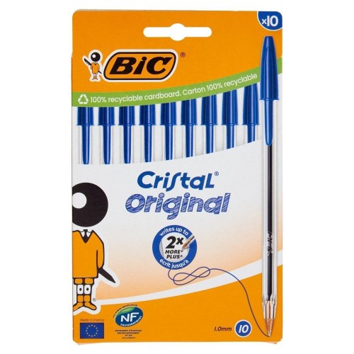 Długopis Cristal Original 10szt niebieski BIC, BIC
