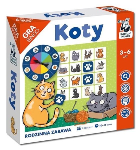 Kapitan Nauka. Koty. Gra bingo, Kapitan Nauka