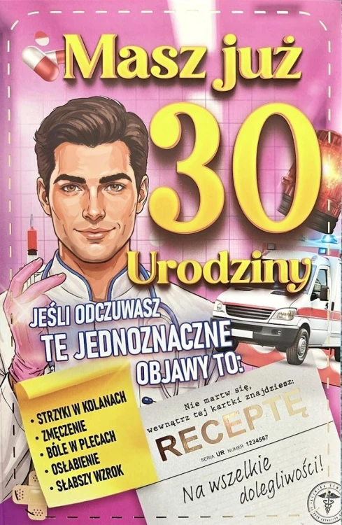 Karnet Urodziny 30