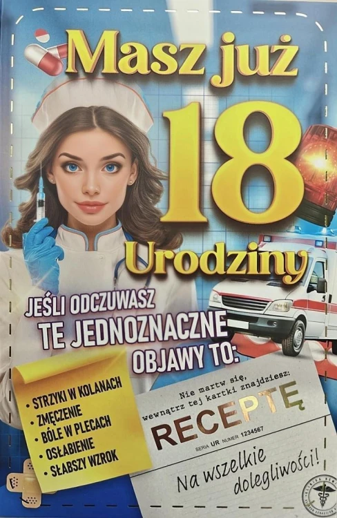 Karnet Urodziny 18