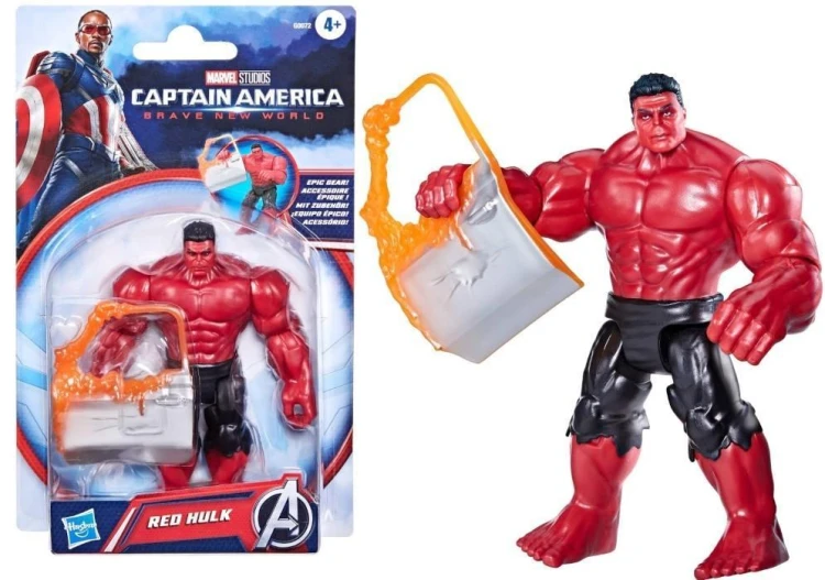 Figurka Marvel czerwony Hulk 10cm, HASBRO