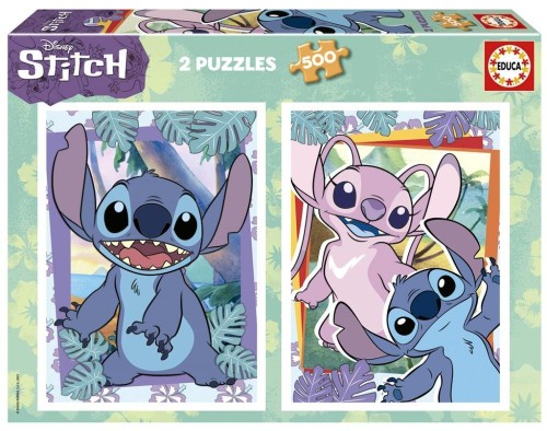 Puzzle 2x500 Lilo i Stich, Educa