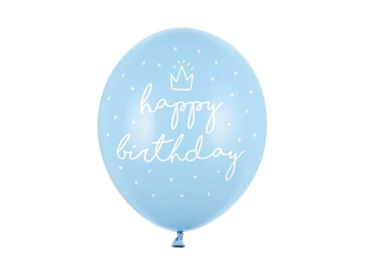 Balony Baby Blue 30cm 6szt