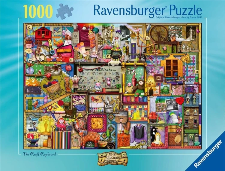 Puzzle 1000 Szafka z rękodziełem, Ravensburger