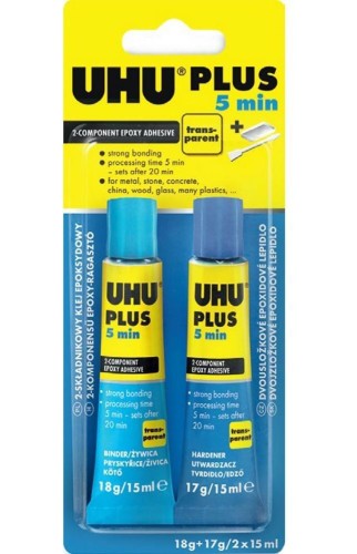 Klej żywiczno-epoksydowy 2x15ml UHU, UHU