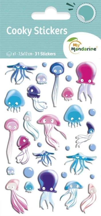 Naklejki 3D Meduzy, Clairefontaine