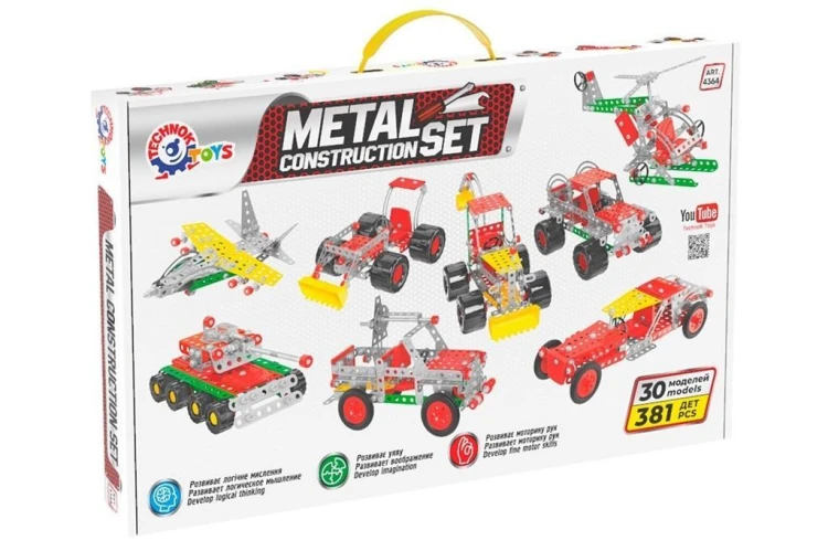 Konstruktor metalowy 381el, Technok
