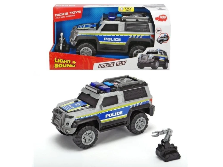Policja SUV srebrna 30cm, Dickie Toys