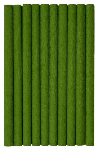 Bibuła marszczona oliwkowa 10szt 50x200cm HERLITZ