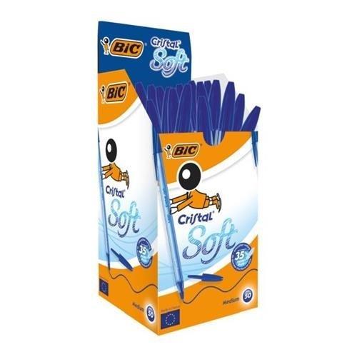 Długopis Cristal Soft niebieski (50szt) BIC, BIC